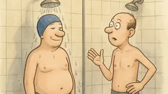 Witz: Im Fitnessstudio steht ein Mann unter Dusche