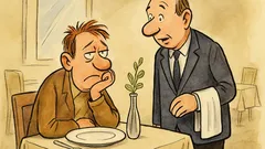 Witz: Gast wartet seit einer Stunde aufs Essen