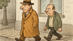 Witz: Karl, in dem Mantel siehst du aus