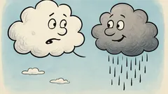 Witz: Treffen sich zwei Wolken am Himmel