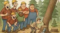 Witz: Beim Holzfällertreffen in Kanada lacht man