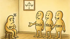 Witz: e^x sitzt auf einer Party-Ecke